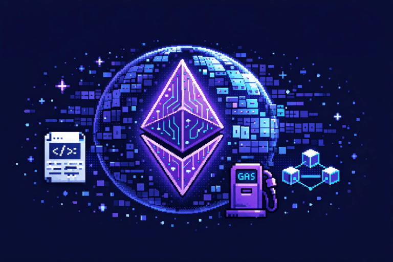 Ethereum network with digital elements